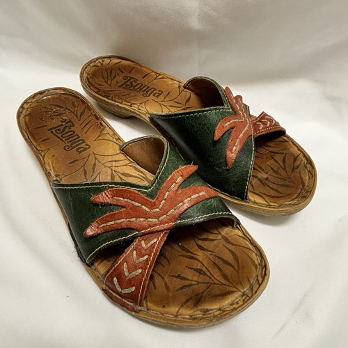 Tsonga leather sandals - leather, 38