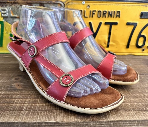 Tsonga heeled sandals red - tsonga,