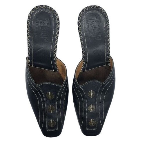 Tsonga leather mule - tsonga,